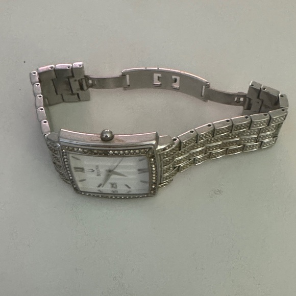 Bulova Silver Rectangular Watch - Picture 4 of 4